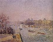 Camille Pissarro early in the Louvre oil